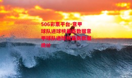 506彩票平台-意甲球队进球榜最新数据意甲球队进球榜最新数据统计